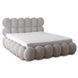 Кровать двуспальная MEBEL ELITE ANKARA 160x200 см Серая Букле
