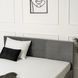 Кровать двуспальная бархатная MEBEL ELITE ALISSON Velvet 140x200 Серый