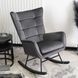 Крісло-гойдалка оксамитове MEBEL ELITE JACKSON Velvet Сірий