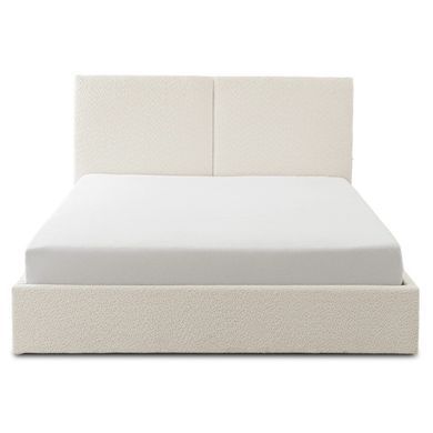 Ліжко двоспальне MEBEL ELITE MARSYLIA 140x200 см Кремовий Букле фотографія