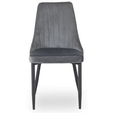 Стул бархатный MEBEL ELITE BARI Velvet Серый фотография