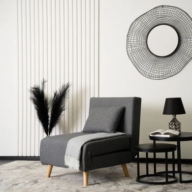 Крісло розкладне MEBEL ELITE MARRY тканина Сірий фотографія