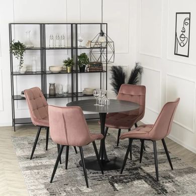 Стілець оксамитовий MEBEL ELITE RIO Velvet, Рожевий фотографія