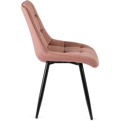 Стілець оксамитовий MEBEL ELITE RIO Velvet, Рожевий фотографія