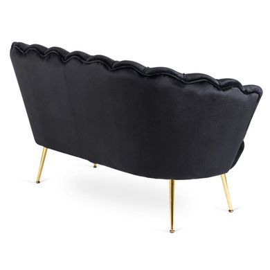 Софа MEBEL ELITE ZENDAYA 138 см Чорний фотографія