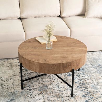Журнальный столик MEBEL ELITE BELIEF 80x80 Дуб фотография