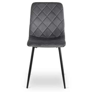 Стул бархатный MEBEL ELITE FORIS Velvet Серый фотография