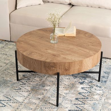 Журнальный столик MEBEL ELITE BELIEF 80x80 Дуб фотография