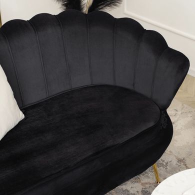 Софа MEBEL ELITE ZENDAYA 138 см Чорний фотографія