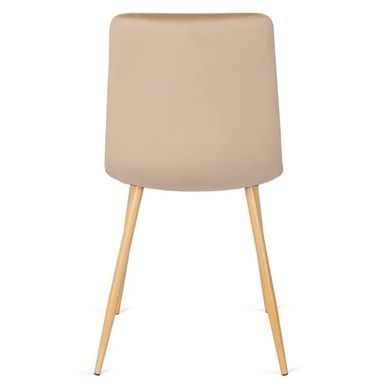 Стул бархатный MEBEL ELITE FREDY Velvet, Бежевый фотография
