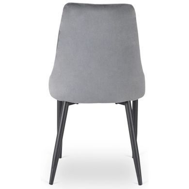Стул бархатный MEBEL ELITE BARI Velvet Серый фотография