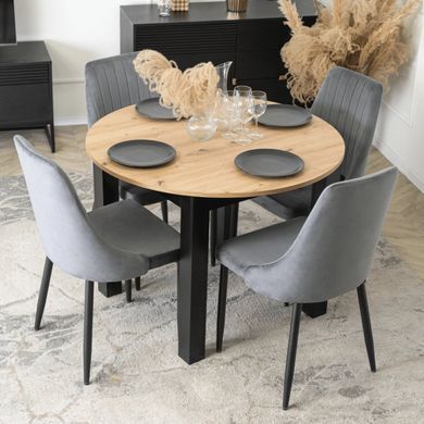 Стул бархатный MEBEL ELITE BARI Velvet Серый фотография