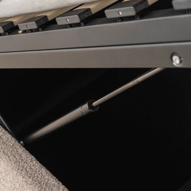 Ліжко двоспальне MEBEL ELITE ROSSO 160x200 см Беж Букле фотографія