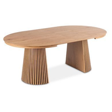 Стіл розкладний круглий MEBEL ELITE ADRIEN 120(200)х120 см Дуб фотографія