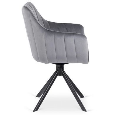 Стул поворотный MEBEL ELITE MUMBAI 2 Velvet Серый фотография