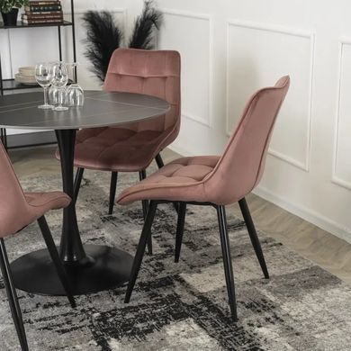 Стілець оксамитовий MEBEL ELITE RIO Velvet, Рожевий фотографія