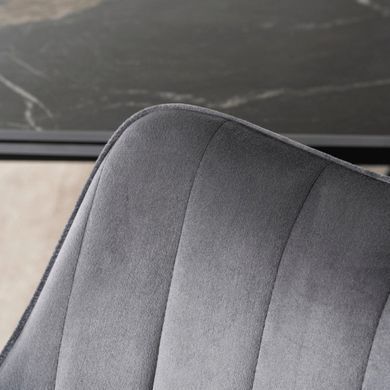 Стул поворотный MEBEL ELITE MUMBAI 2 Velvet Серый фотография