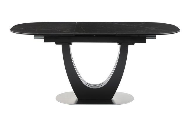 Стол раскладной TML-866 VETRO 130(170)x80 Черный Оникс фотография