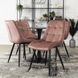 Стілець оксамитовий MEBEL ELITE RIO Velvet, Рожевий
