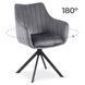 Стул поворотный MEBEL ELITE MUMBAI 2 Velvet Серый