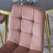 Стул бархатный MEBEL ELITE YORK Velvet, Розовый / Золотой