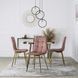 Стул бархатный MEBEL ELITE YORK Velvet, Розовый / Золотой