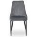 Стул бархатный MEBEL ELITE BARI Velvet Серый