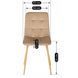 Стул бархатный MEBEL ELITE FREDY Velvet, Бежевый