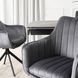 Стул поворотный MEBEL ELITE MUMBAI 2 Velvet Серый