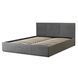 Кровать двуспальная бархатная MEBEL ELITE ALISSON Velvet 160x200 Серый