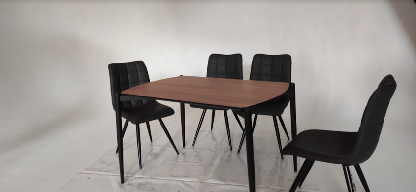 Стіл обідній TM-44 Vetro 120x80 Горіх фотографія