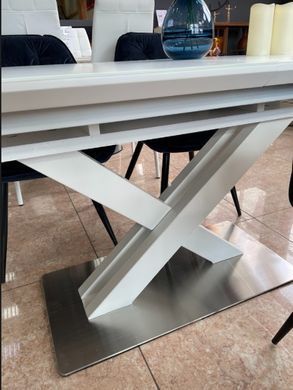 Стол раскладной TML-500 VETRO 140/180x80 Белый Матовый фотография