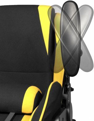 Комп'ютерне крісло VIPER Signal Жовтий фотографія