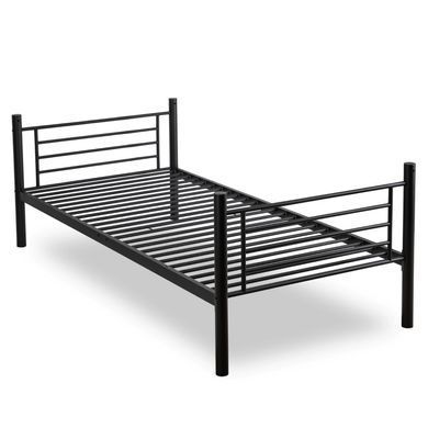 Двухъярусная кровать 90x200 см MEBEL ELITE RODEZ черный фотография