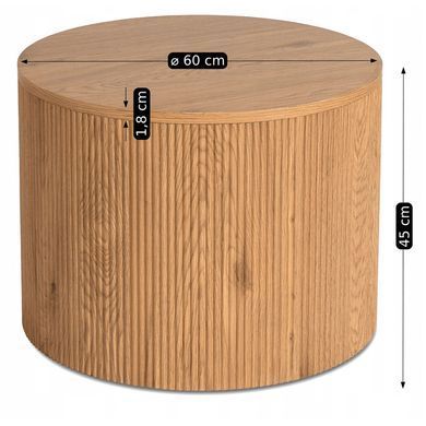 Журнальний столик CLOVER MEBEL ELITE 60x60 Дуб фотографія