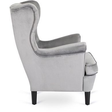 Кресло мягкое бархатное MEBEL ELITE KLARIS 2 Velvet Серый фотография