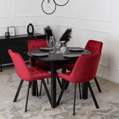 Стул бархатный MEBEL ELITE RICK Velvet, Бордовый фотография