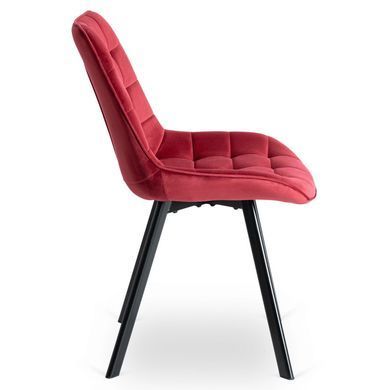 Стул бархатный MEBEL ELITE RICK Velvet, Бордовый фотография
