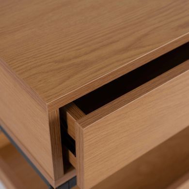 Консоль MEBEL ELITE RUBY 110 дуб фотографія