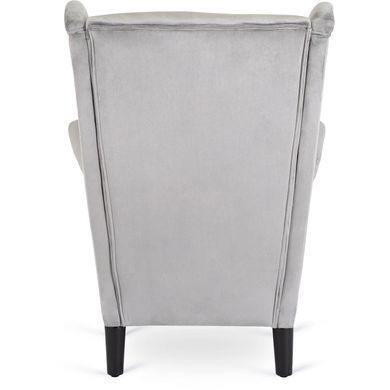 Кресло мягкое бархатное MEBEL ELITE KLARIS 2 Velvet Серый фотография