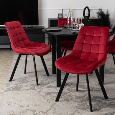 Стул бархатный MEBEL ELITE RICK Velvet, Бордовый фотография