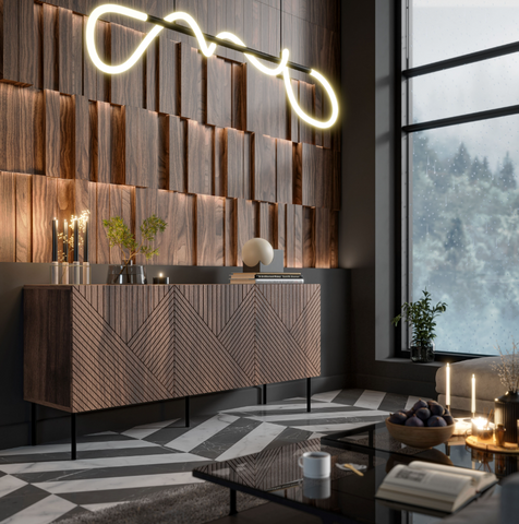 Комод ART DECO 3D 100x55 Cama Вармінський Горіх фотографія