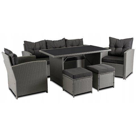 Комплект садових меблів MEBEL ELITE COLORADO Сірий