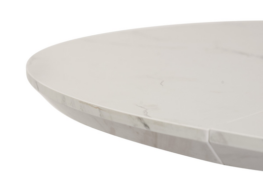 Стол раскладной TML-670 VETRO 110x110 Белый Мрамор фотография
