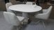 Стол раскладной TML-670 VETRO 110x110 Белый Мрамор