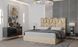 Ліжко КРІСТАЛ Prestol 180x200 Бежевий велюр