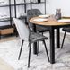 Стул бархатный MEBEL ELITE LUCKY Velvet, Серый / Черный
