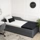 Кровать бархатная MEBEL ELITE JONAS Velvet 90x200 Сеерий