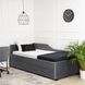 Кровать бархатная MEBEL ELITE JONAS Velvet 90x200 Сеерий