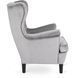 Кресло мягкое бархатное MEBEL ELITE KLARIS 2 Velvet Серый